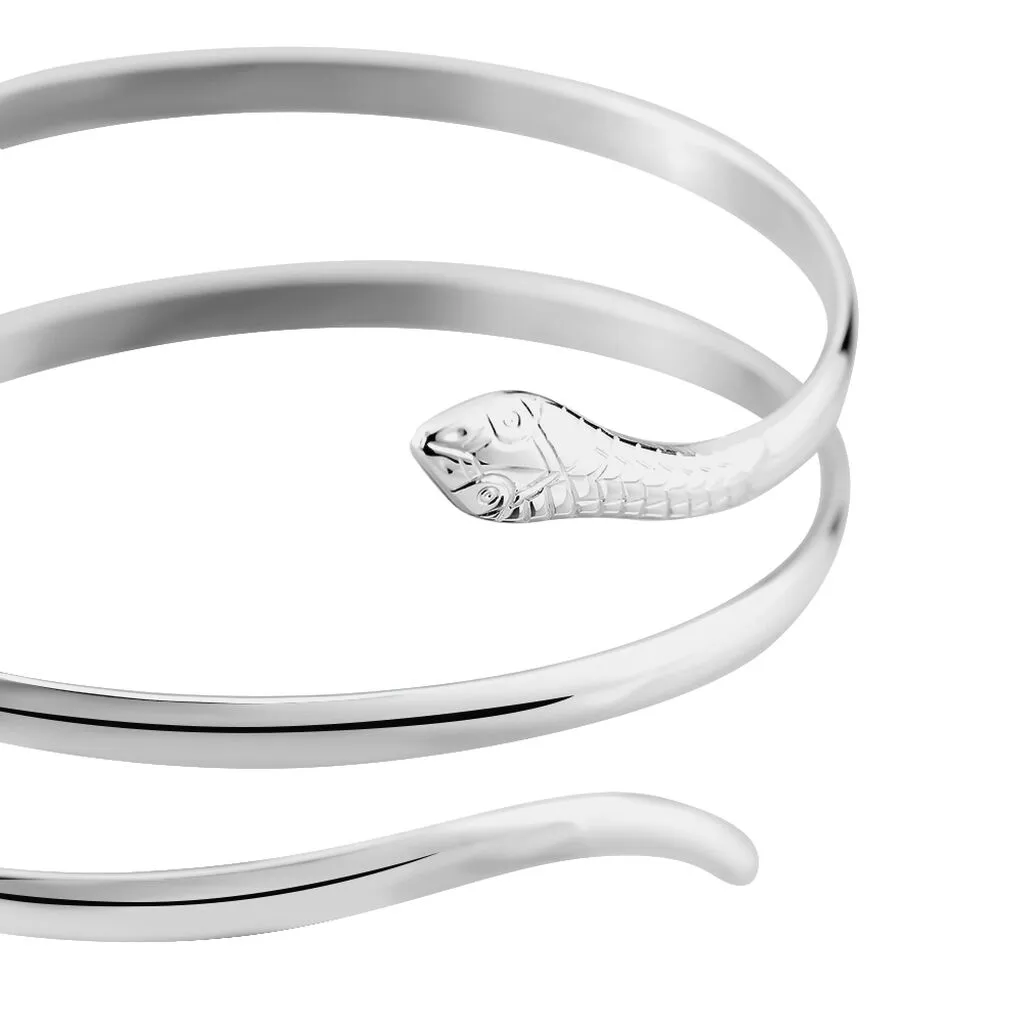 Histoire D'Or Bracelet Jonc Solitaae Argent Blanc – Image 2