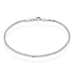 Histoire D'Or Bracelet Sherihane Maille Palmier Argent Blanc