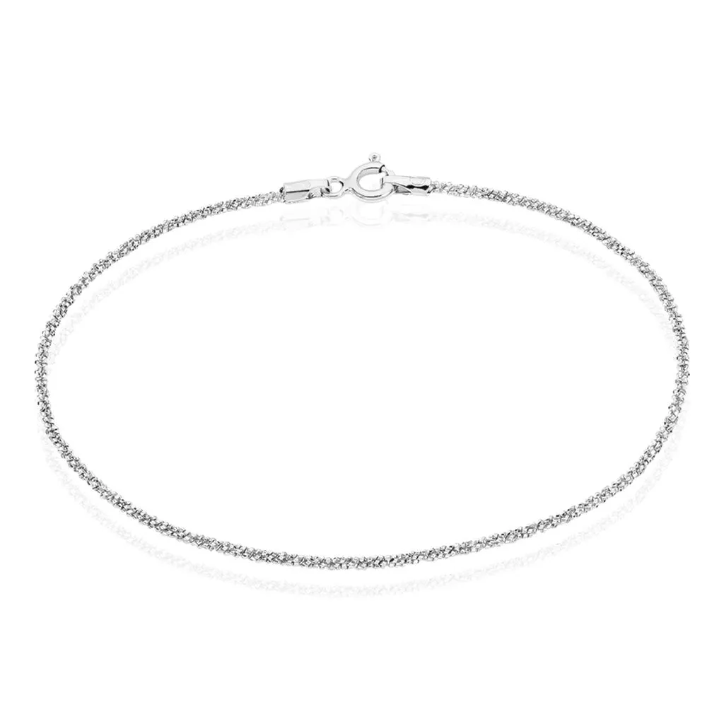 Histoire D'Or Bracelet Cherame Maille Criss Cross Argent Blanc