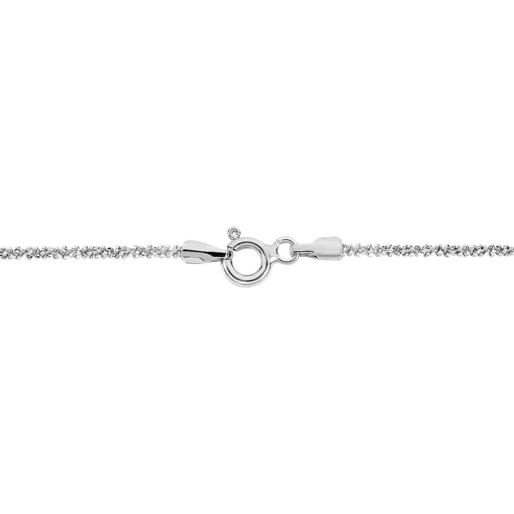 Histoire D'Or Bracelet Cherame Maille Criss Cross Argent Blanc – Image 3