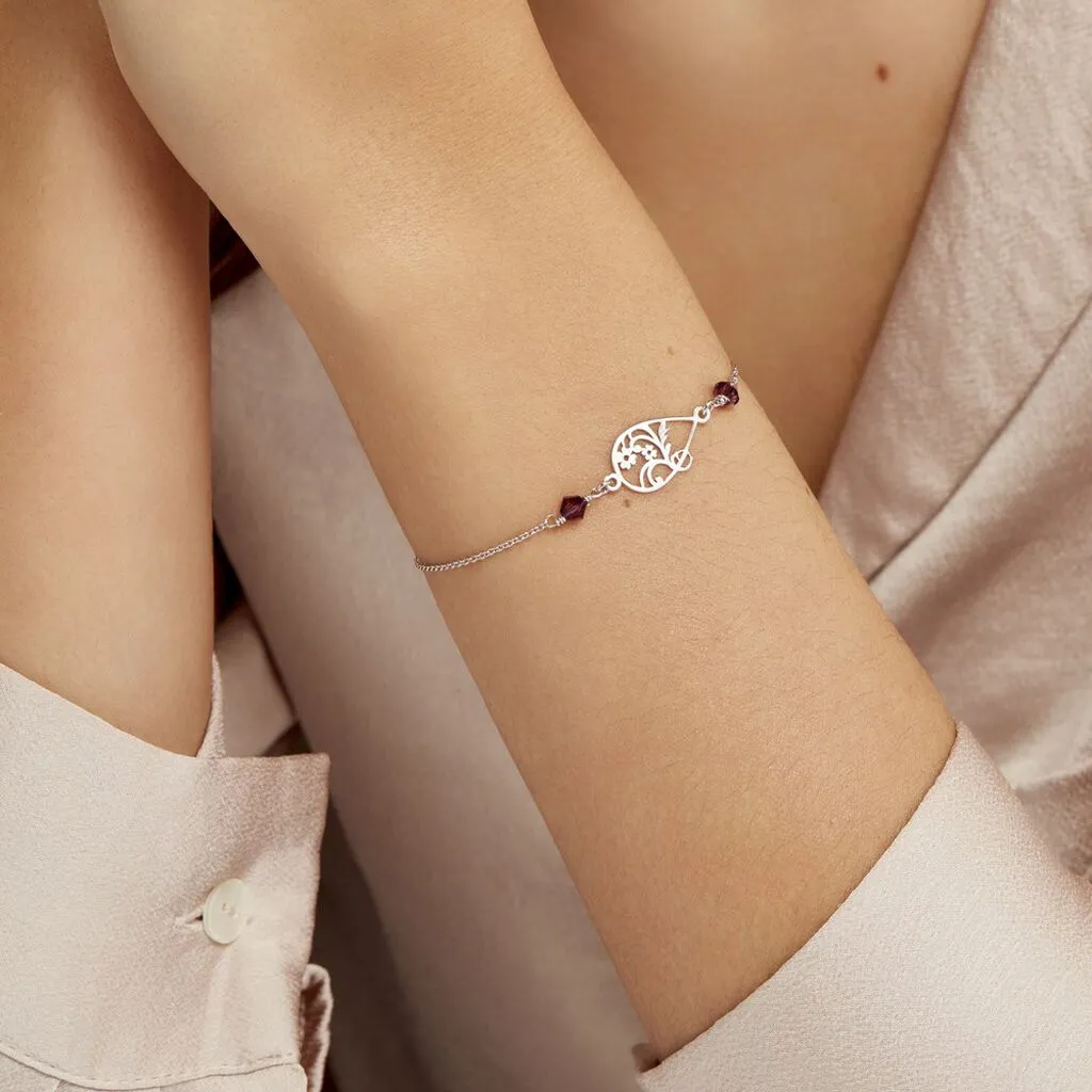 Histoire D'Or Bracelet Oumoul Argent Blanc Pierre De Synthese – Image 4