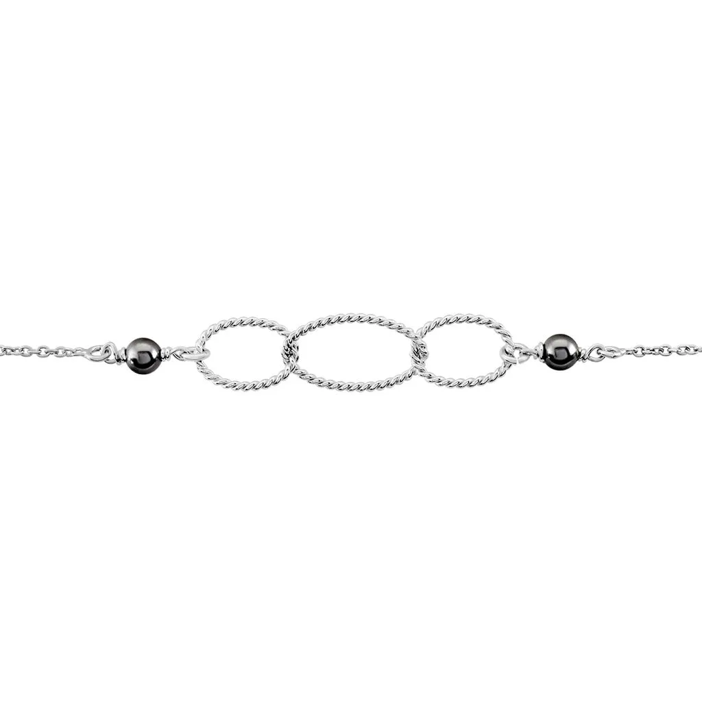 Histoire D'Or Bracelet Oswald Argent Blanc Pierre De Synthese – Image 2