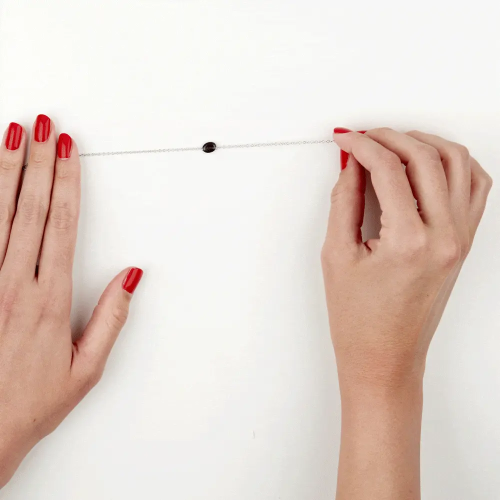 Histoire D'Or Bracelet Evren Argent Blanc Pierre De Synthese – Image 3