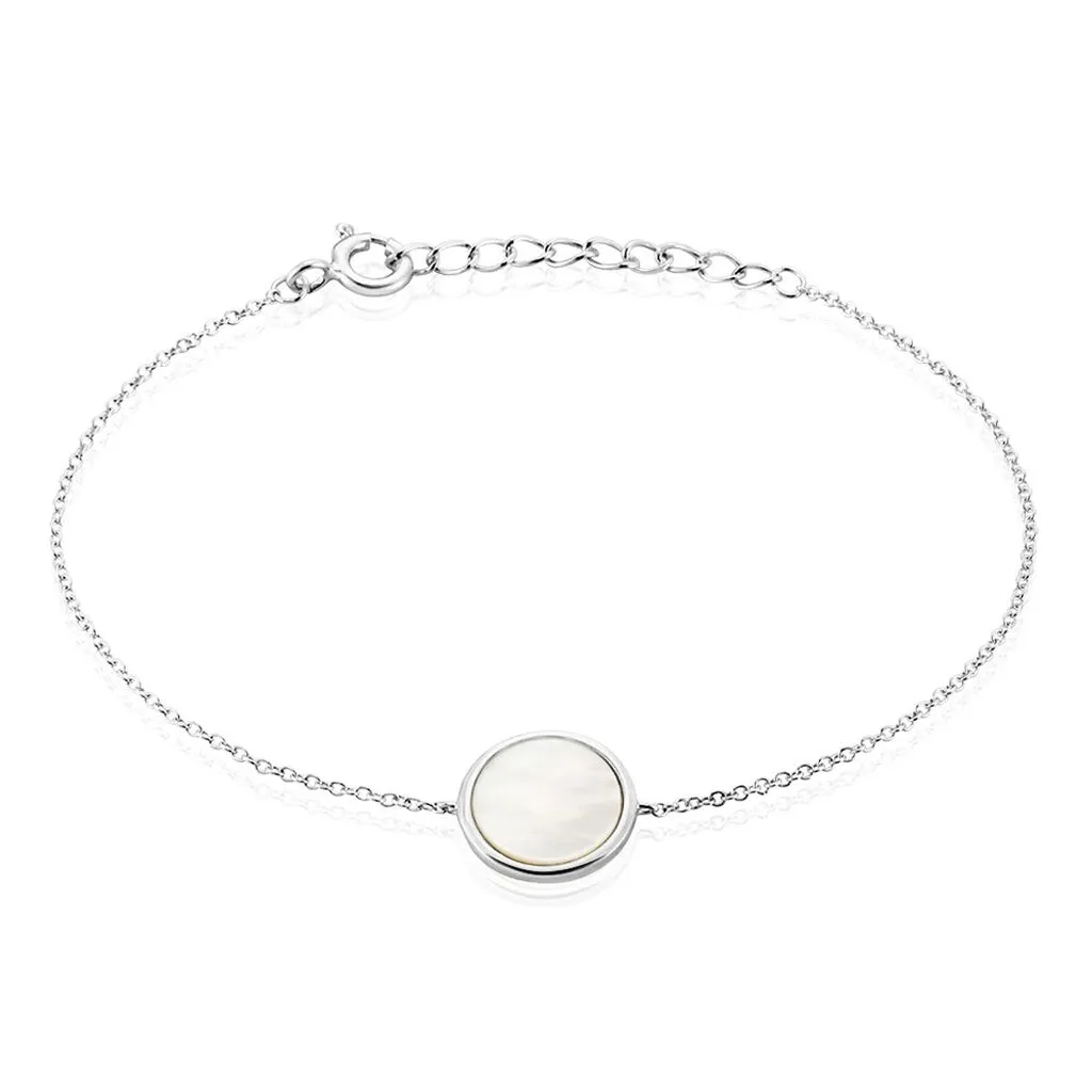 Histoire D'Or Bracelet Saül Argent Blanc Nacre