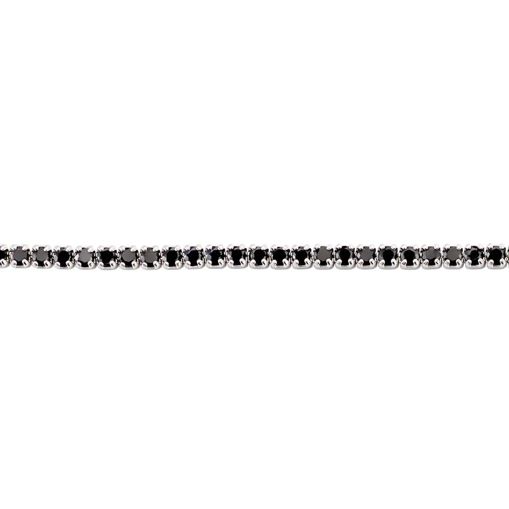 Histoire D'Or Bracelet Lou-anne Argent Blanc Oxyde De Zirconium Noir – Image 2