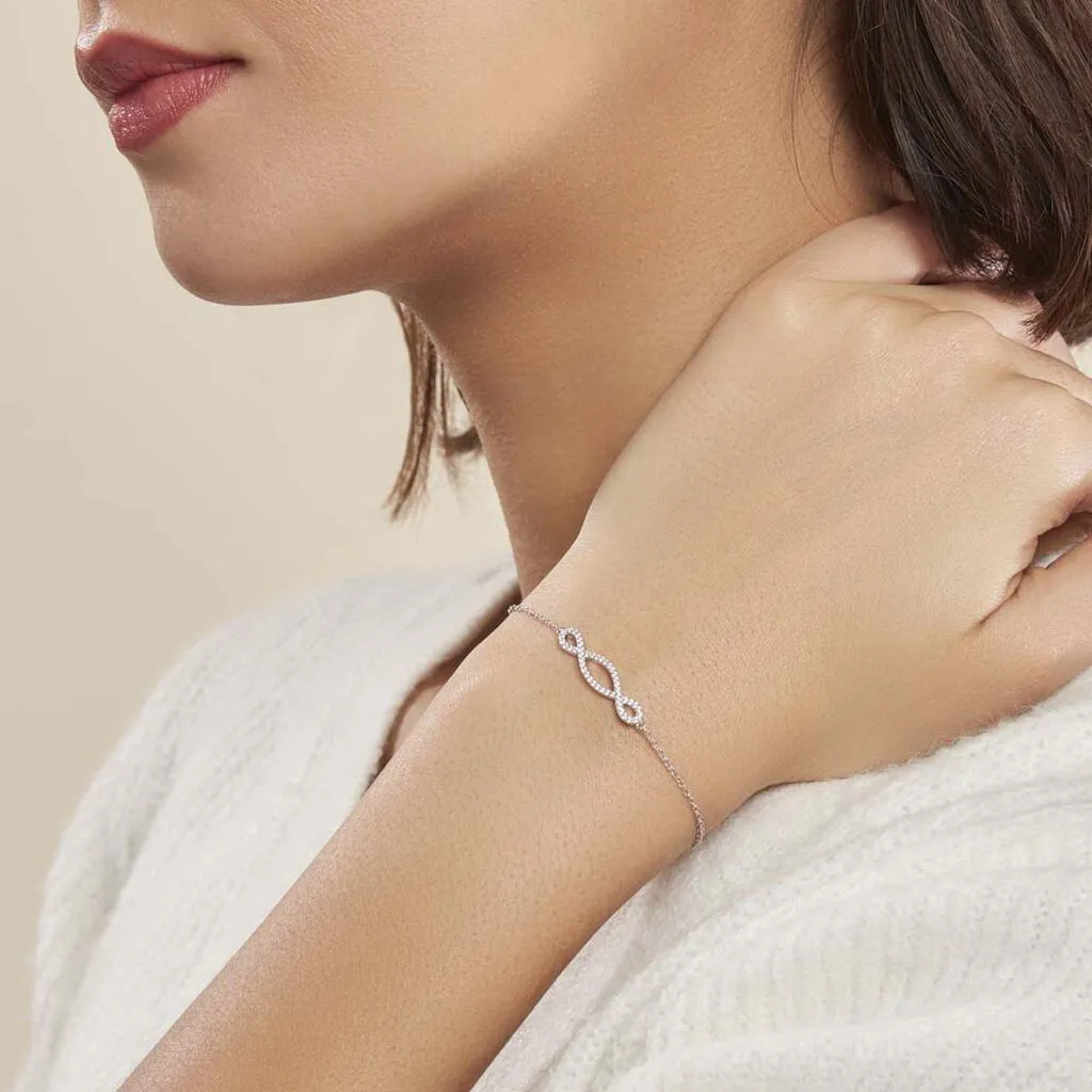 Histoire D'Or Bracelet Carla Argent Blanc Oxyde De Zirconium – Image 3