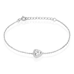 Histoire D'Or Bracelet Amantine Argent Blanc Oxyde De Zirconium