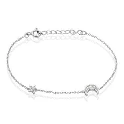 Histoire D'Or Bracelet Theoline Argent Blanc Oxyde De Zirconium