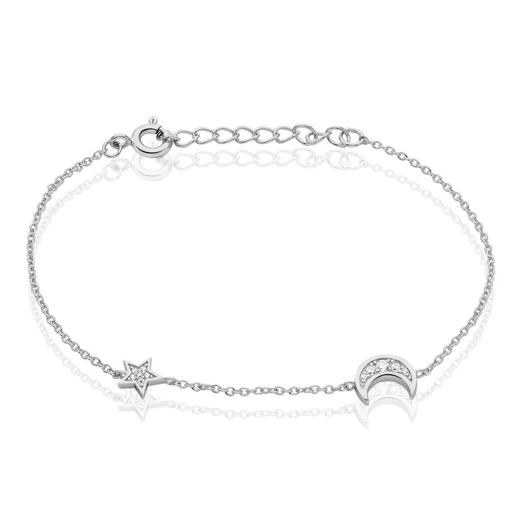 Histoire D'Or Bracelet Theoline Argent Blanc Oxyde De Zirconium