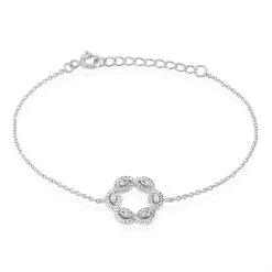 Histoire D'Or Bracelet Elvera Argent Blanc Oxyde De Zirconium
