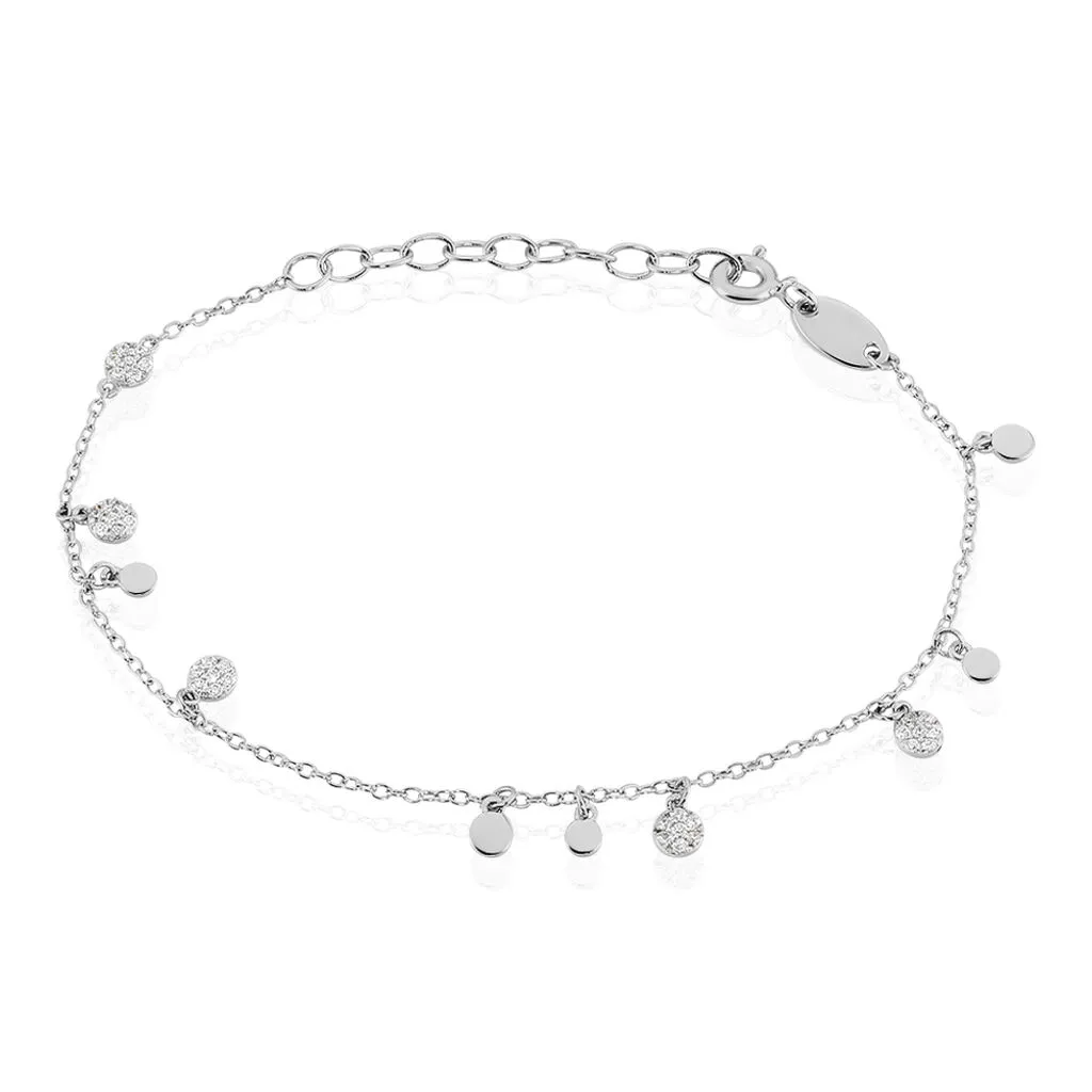 Histoire D'Or Bracelet Fares Argent Blanc Oxyde De Zirconium