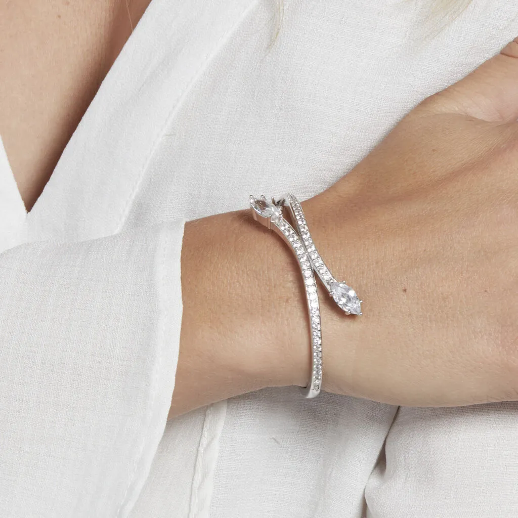 Histoire D'Or Bracelet Jonc Argent Nevarte Oxydes De Zirconium – Image 4