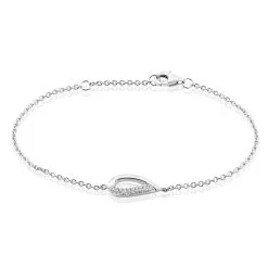 Histoire D'Or Bracelet Argent Blanc Ealasaid Oxydes De Zirconium