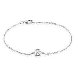 Histoire D'Or Bracelet Argent Blanc Suzannus Oxydes De Zirconium