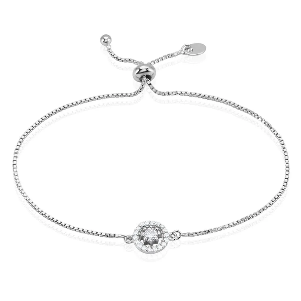 Histoire D'Or Bracelet Argent Blanc Angerona Oxydes De Zirconium