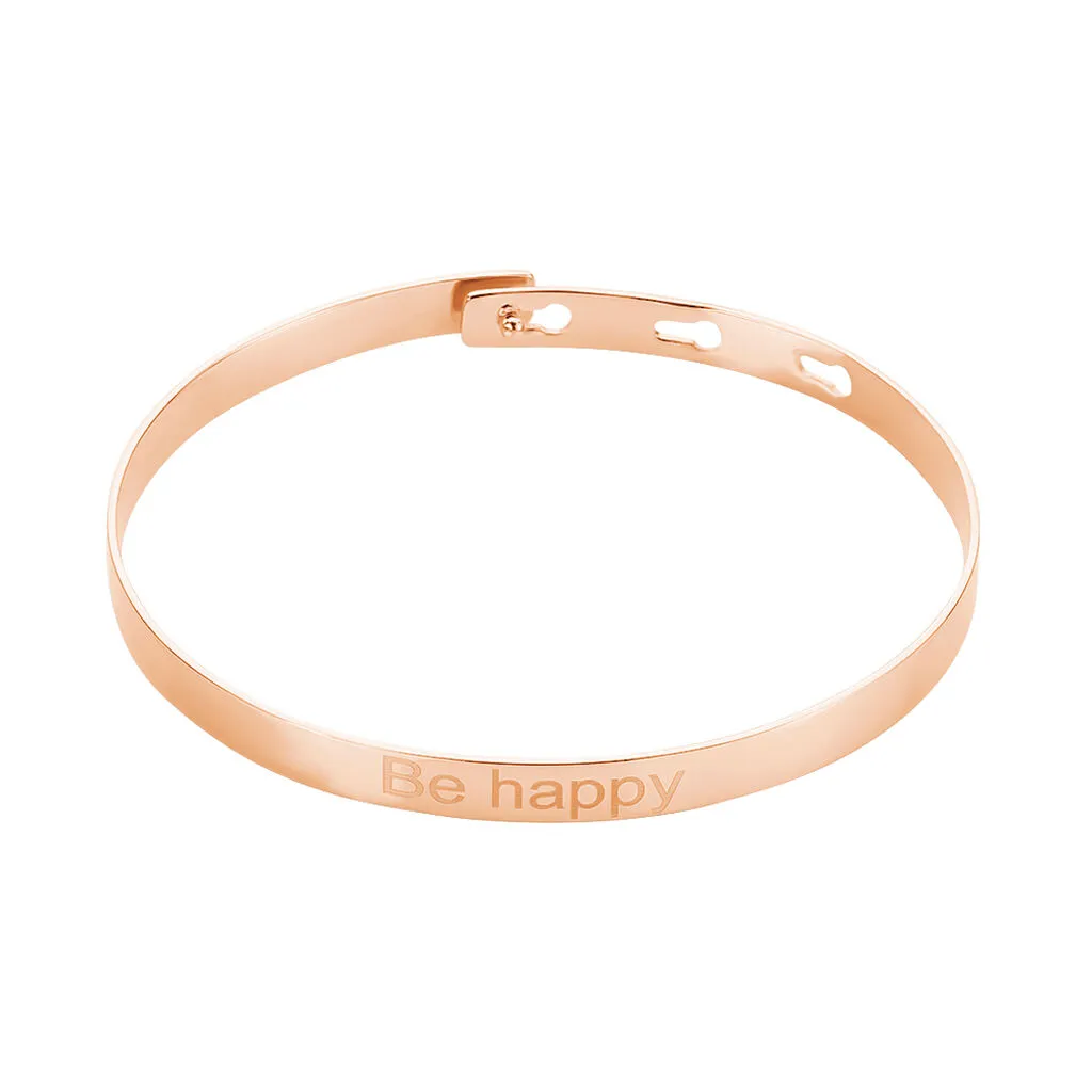 Histoire D'Or Bracelet Jonc Gravita Argent Rose