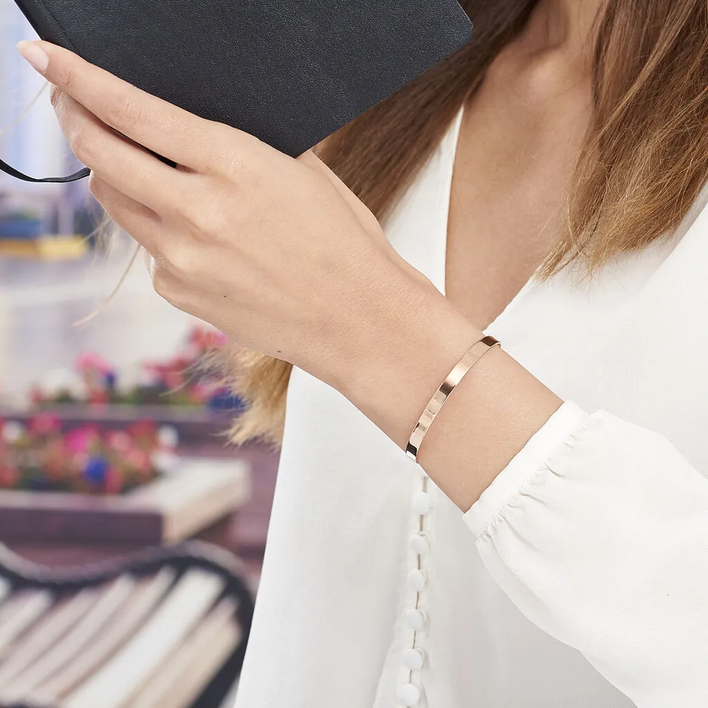 Histoire D'Or Bracelet Jonc Gravita Argent Rose – Image 3