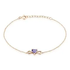 Histoire D'Or Bracelet Argent Rose Atieno Oxyde De Zirconium