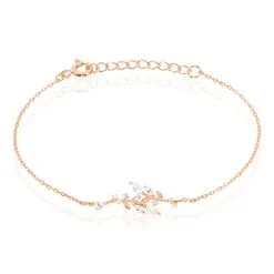 Histoire D'Or Bracelet Wendy Argent Rose Oxyde De Zirconium