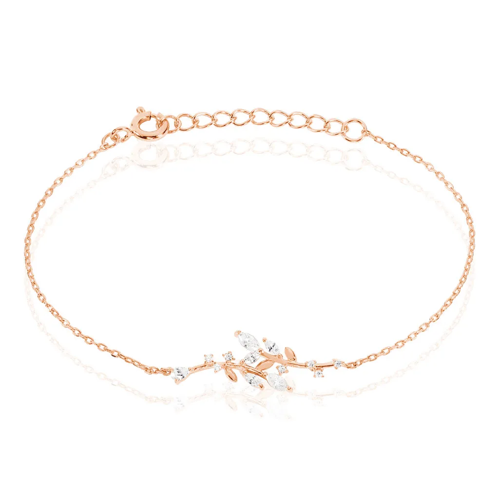 Histoire D'Or Bracelet Wendy Argent Rose Oxyde De Zirconium