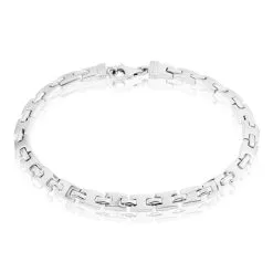 Histoire D'Or Bracelet Maille Lancelot Argent Blanc