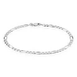 Histoire D'Or Bracelet Vivian Maille Alternee 1/3 Argent Blanc