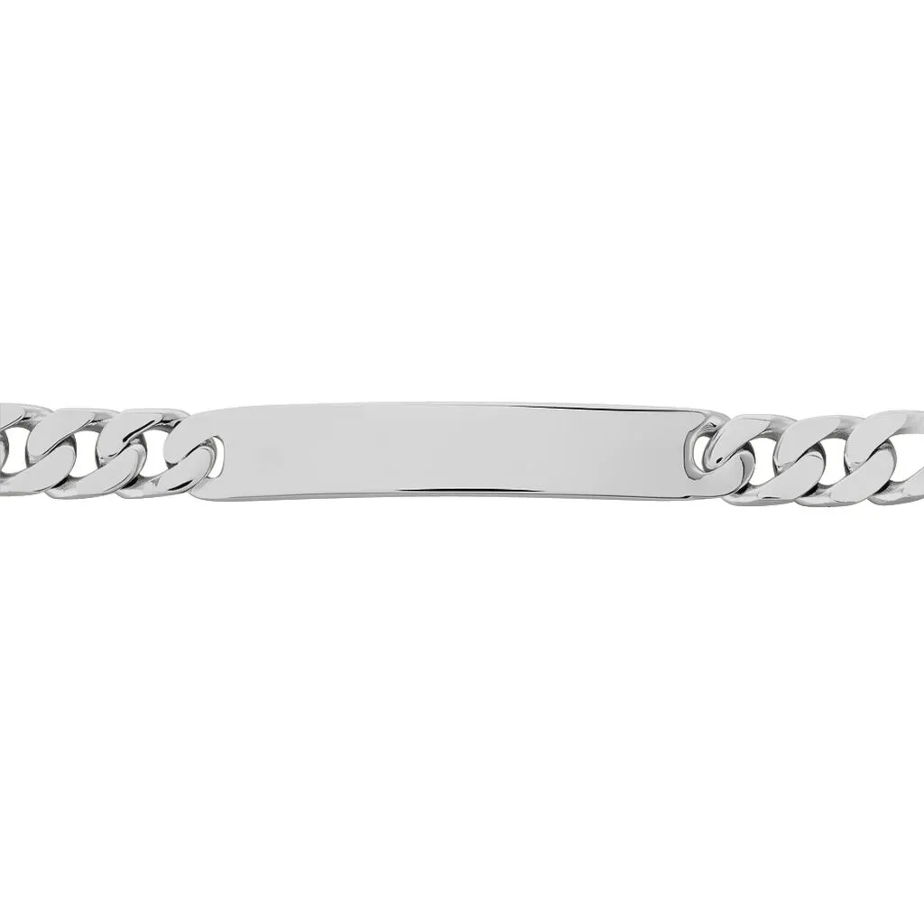 Histoire D'Or Bracelet Identité Casper Maille Gourmette Argent Blanc – Image 2