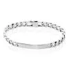 Histoire D'Or Bracelet Identité Casper Maille Gourmette Argent Blanc