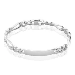 Histoire D'Or Bracelet Identité Argent Blanc Vivian