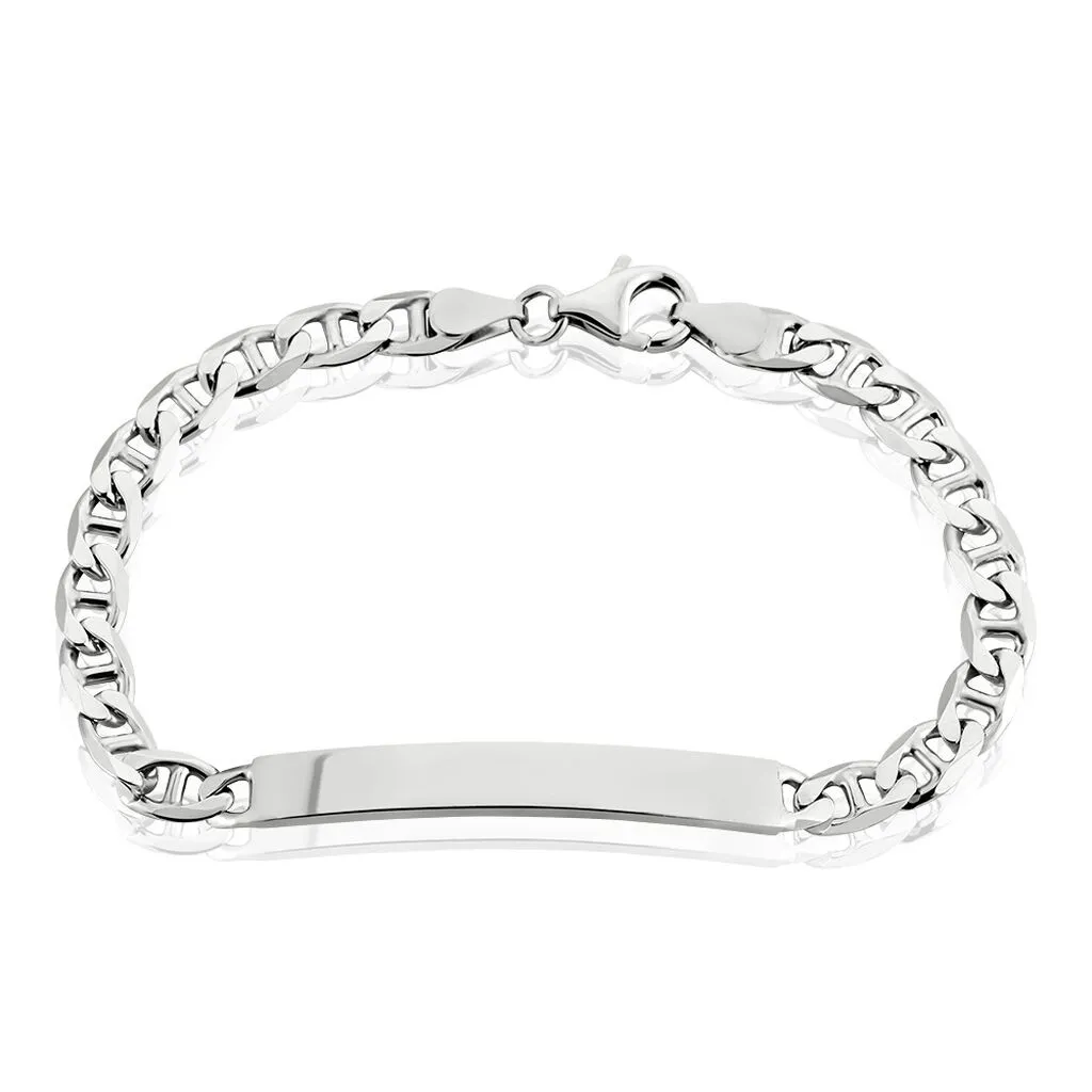 Histoire D'Or Bracelet Identité Argent Blanc Bobbi