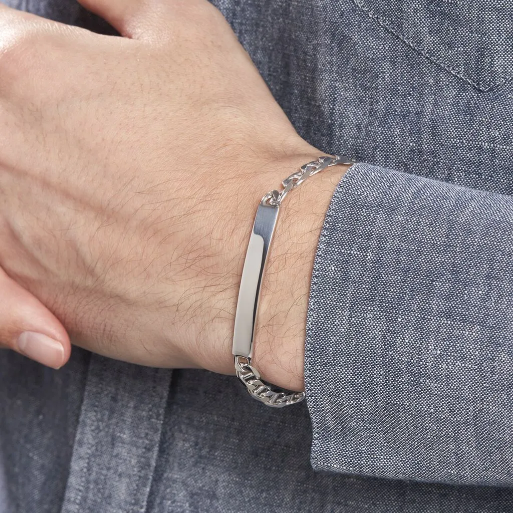 Histoire D'Or Bracelet Identité Argent Blanc Bobbi – Image 3