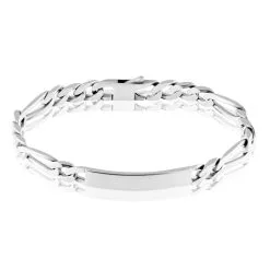 Histoire D'Or Bracelet Identité Vivian Argent Vieilli