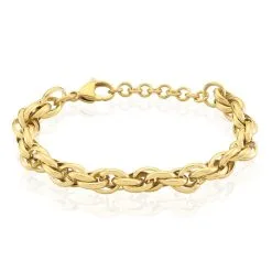 Histoire D'Or Bracelet Chaine Epaisse Acier Dore Dusty