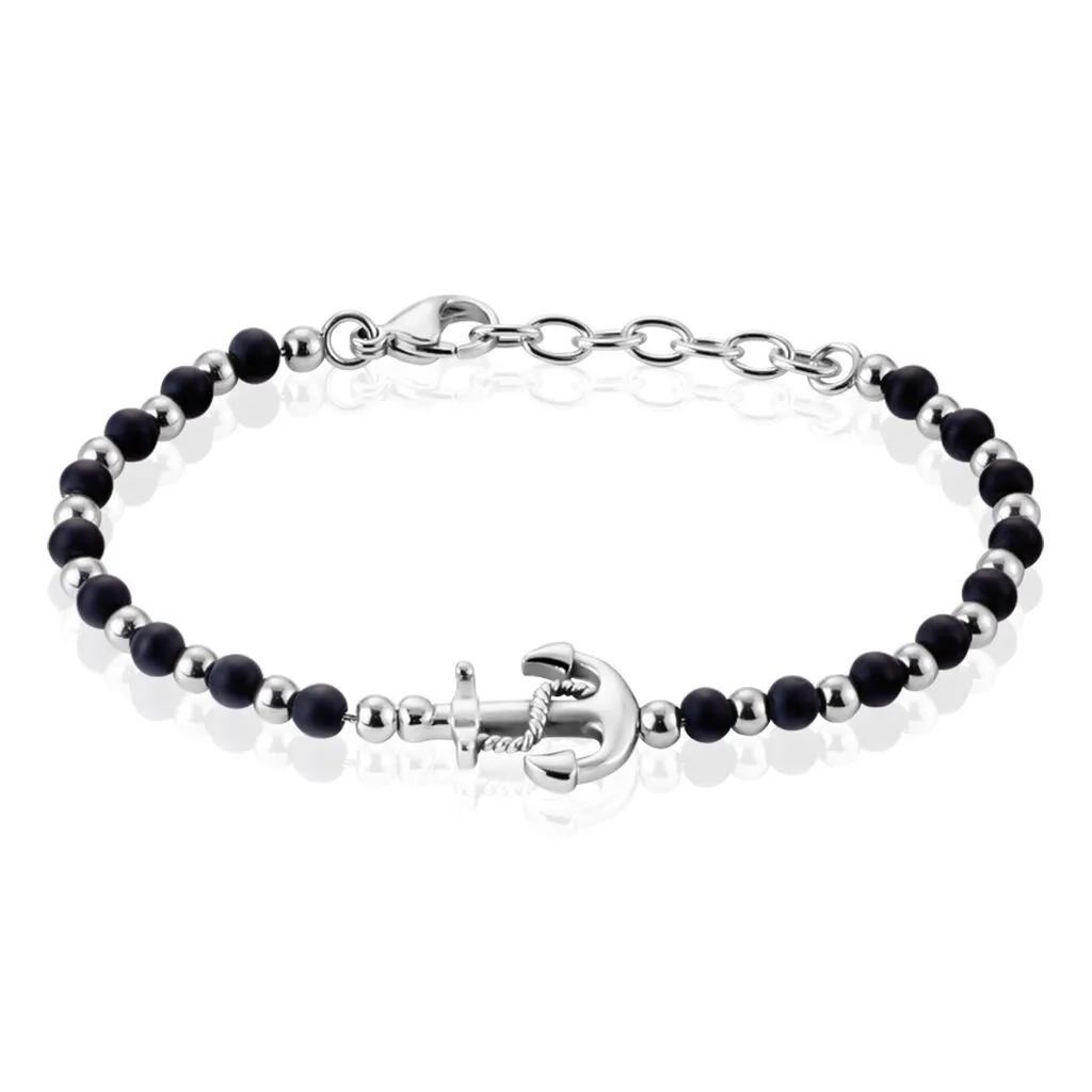 Histoire D'Or Bracelet Arris Acier Blanc Onyx