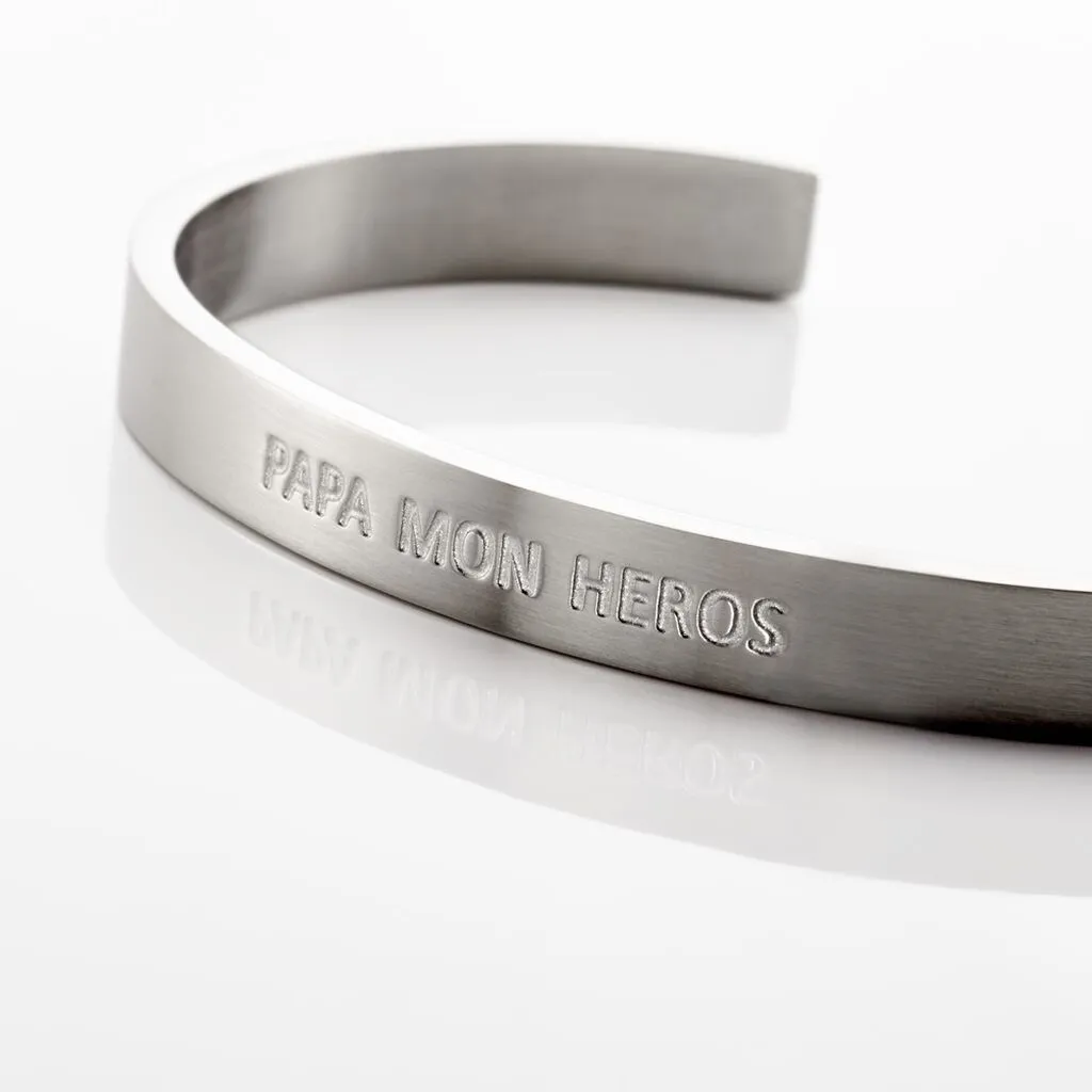 Histoire D'Or Bracelet Jonc Abellio Acier Blanc – Image 3