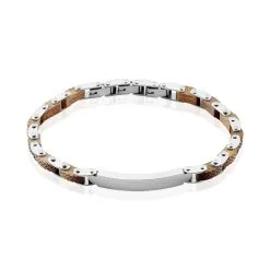 Histoire D'Or Bracelet Identité Acier Blanc Jorg