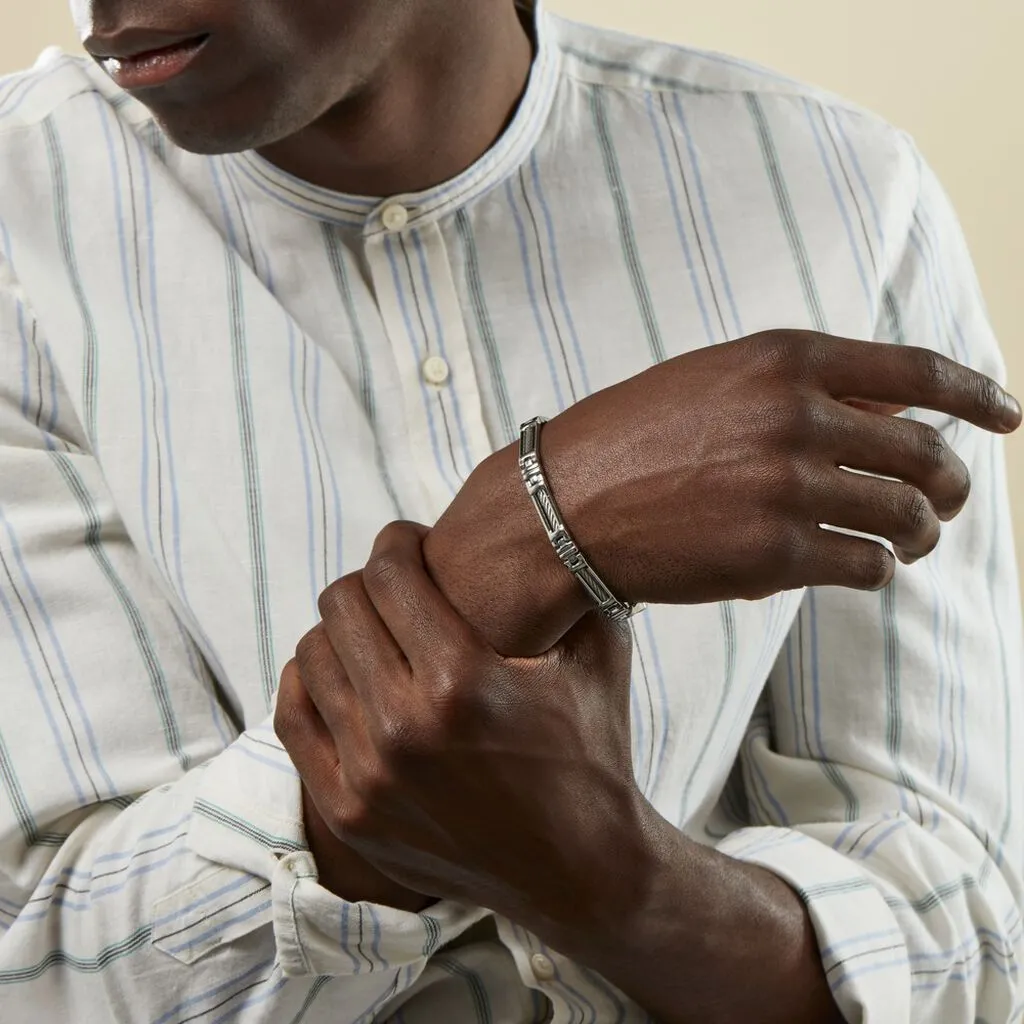 Histoire D'Or Bracelet Julien Acier Blanc – Image 3