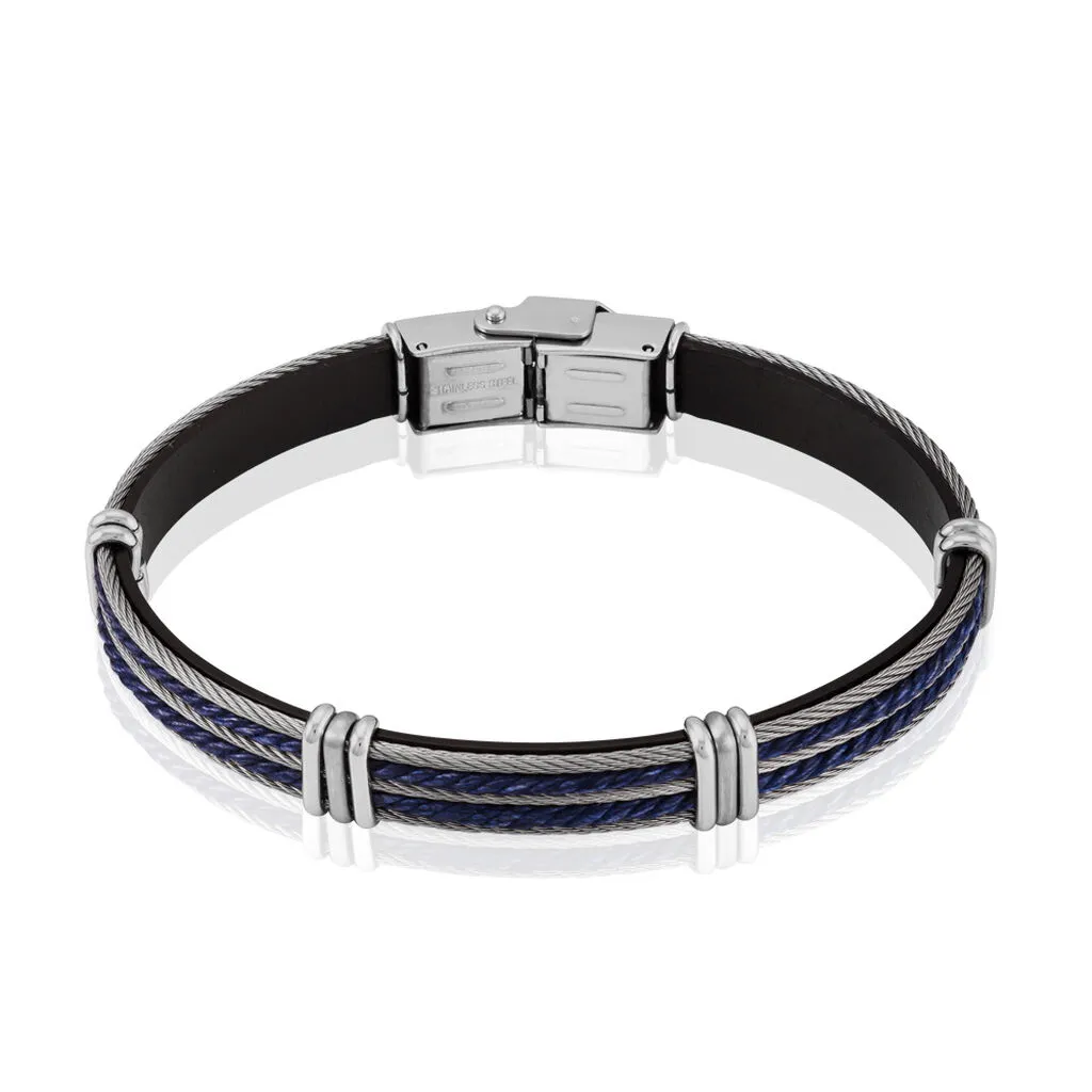 Histoire D'Or Bracelet Francois Acier Blanc