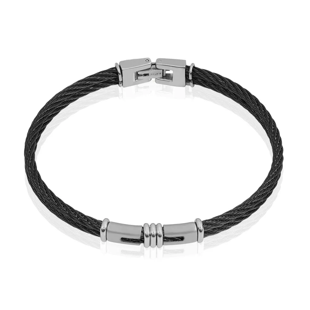 Histoire D'Or Bracelet Victor Acier Blanc