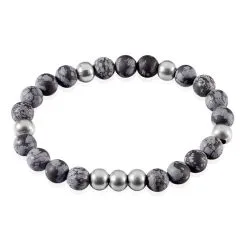 Histoire D'Or Bracelet Adonis Acier Blanc Pierre De Synthese