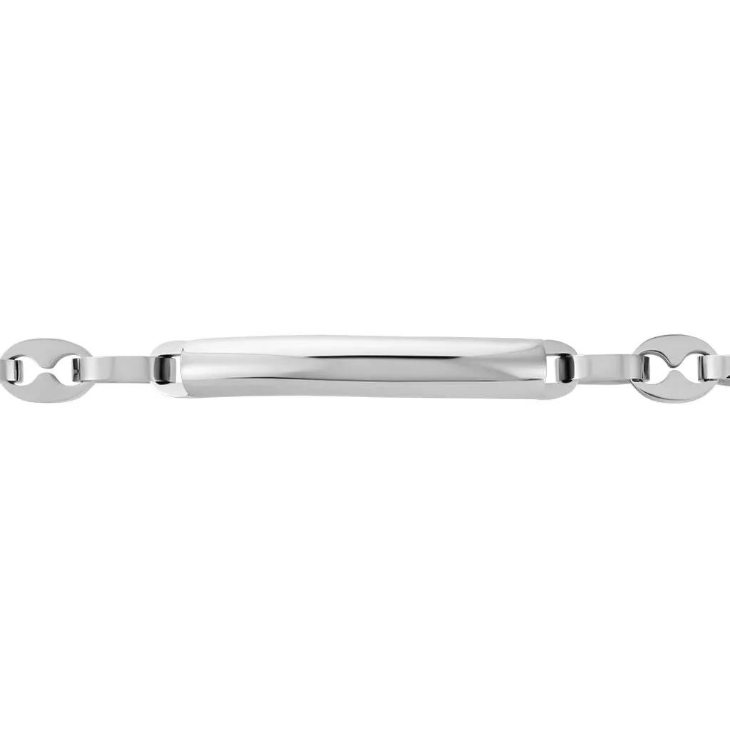 Histoire D'Or Bracelet Identitée Zion Acier Blanc – Image 2