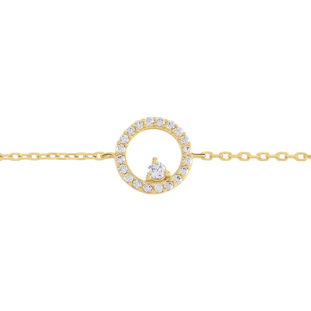 Histoire D'Or Bracelet Lila Plaqué Or Jaune Oxyde De Zirconium – Image 2