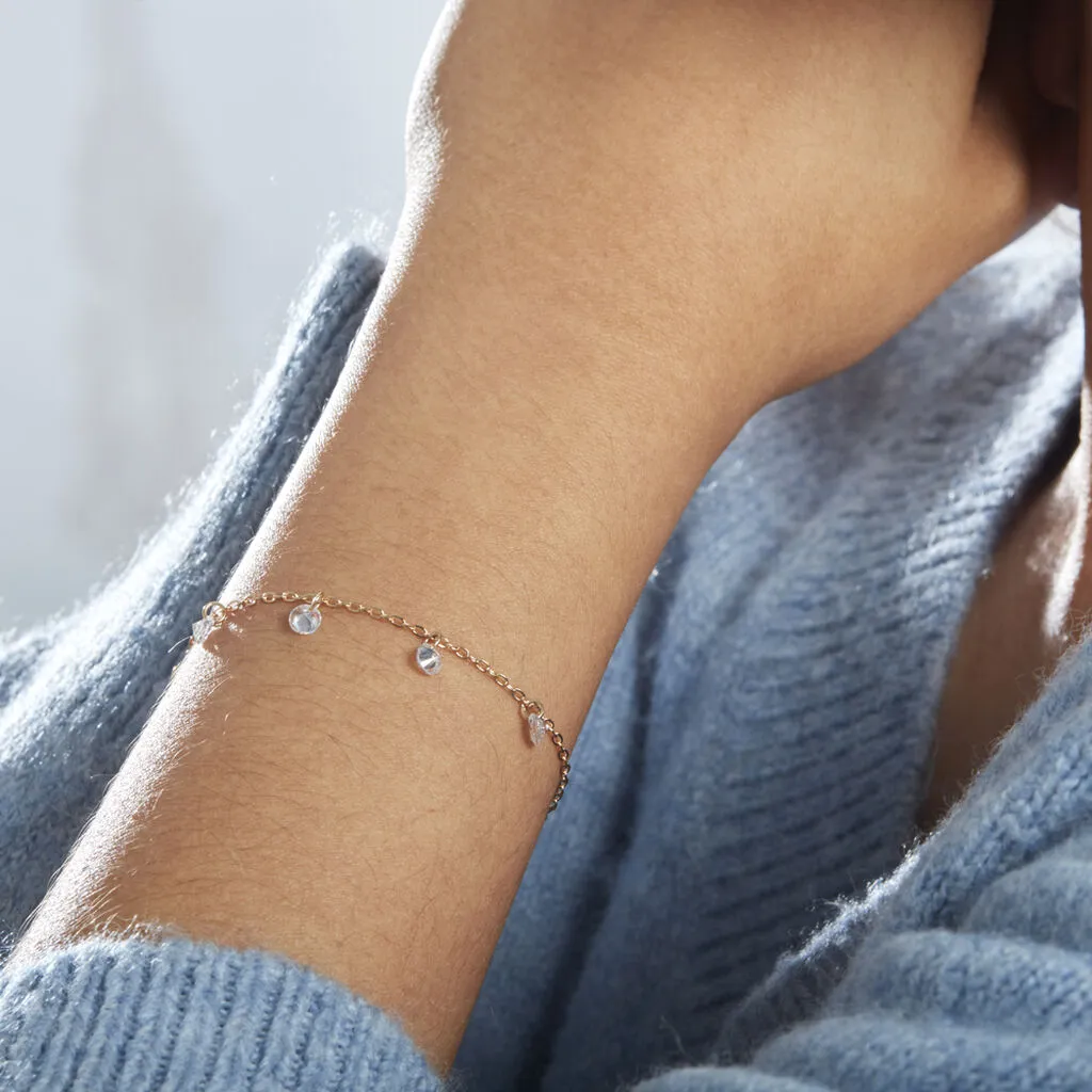 Histoire D'Or Bracelet Myosothis Plaqué Or Oxydes De Zirconium – Image 4