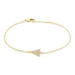 Histoire D'Or Bracelet Plaqué Or Jaune Gamaliel Oxydes De Zirconium