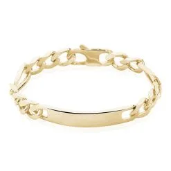 Histoire D'Or Bracelet Identité Bixente Plaqué Or Jaune