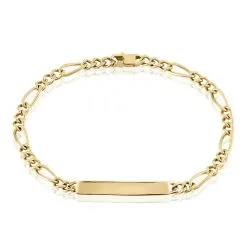 Histoire D'Or Bracelet Identité Plaqué Or Jaune Bixente