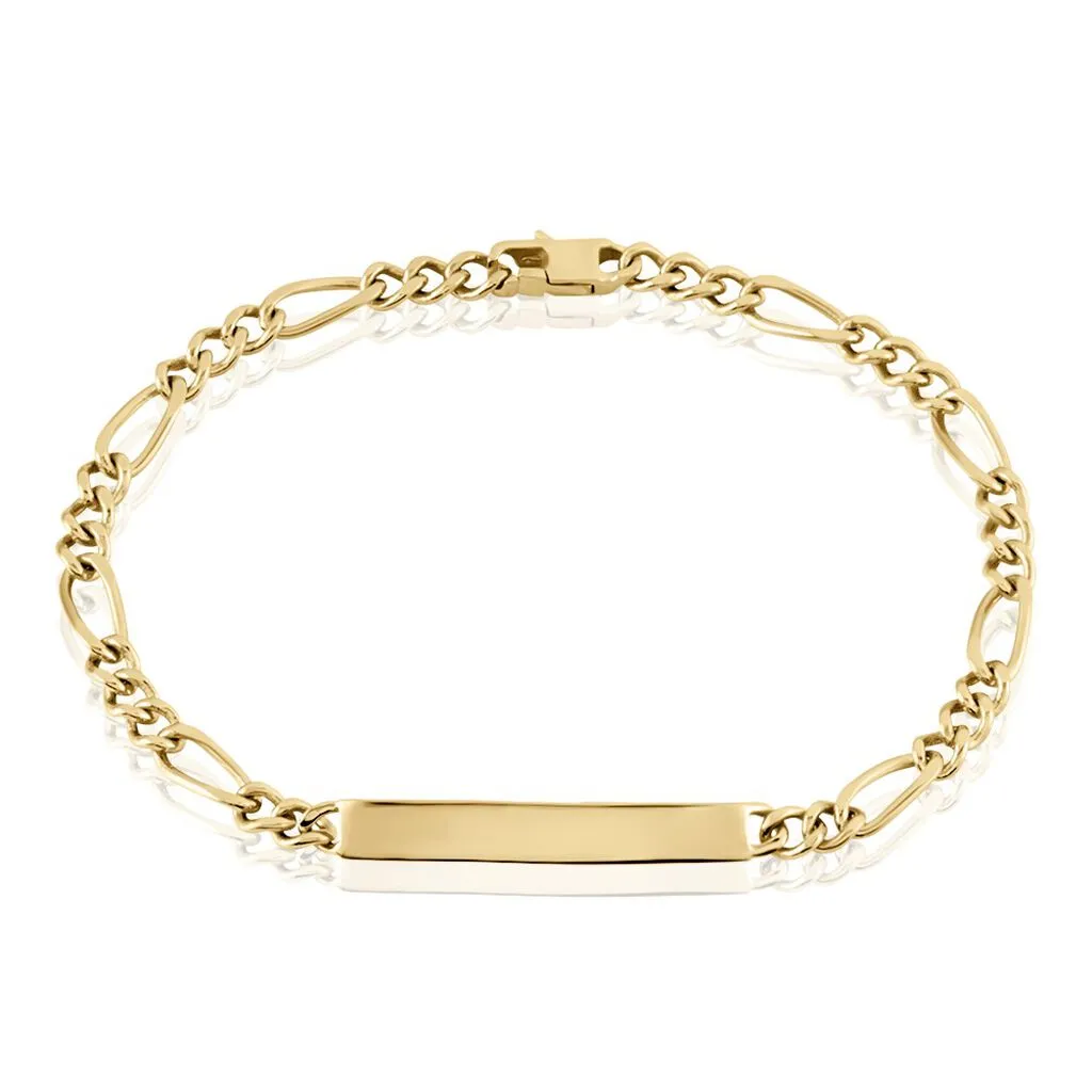 Histoire D'Or Bracelet Identité Plaqué Or Jaune Bixente