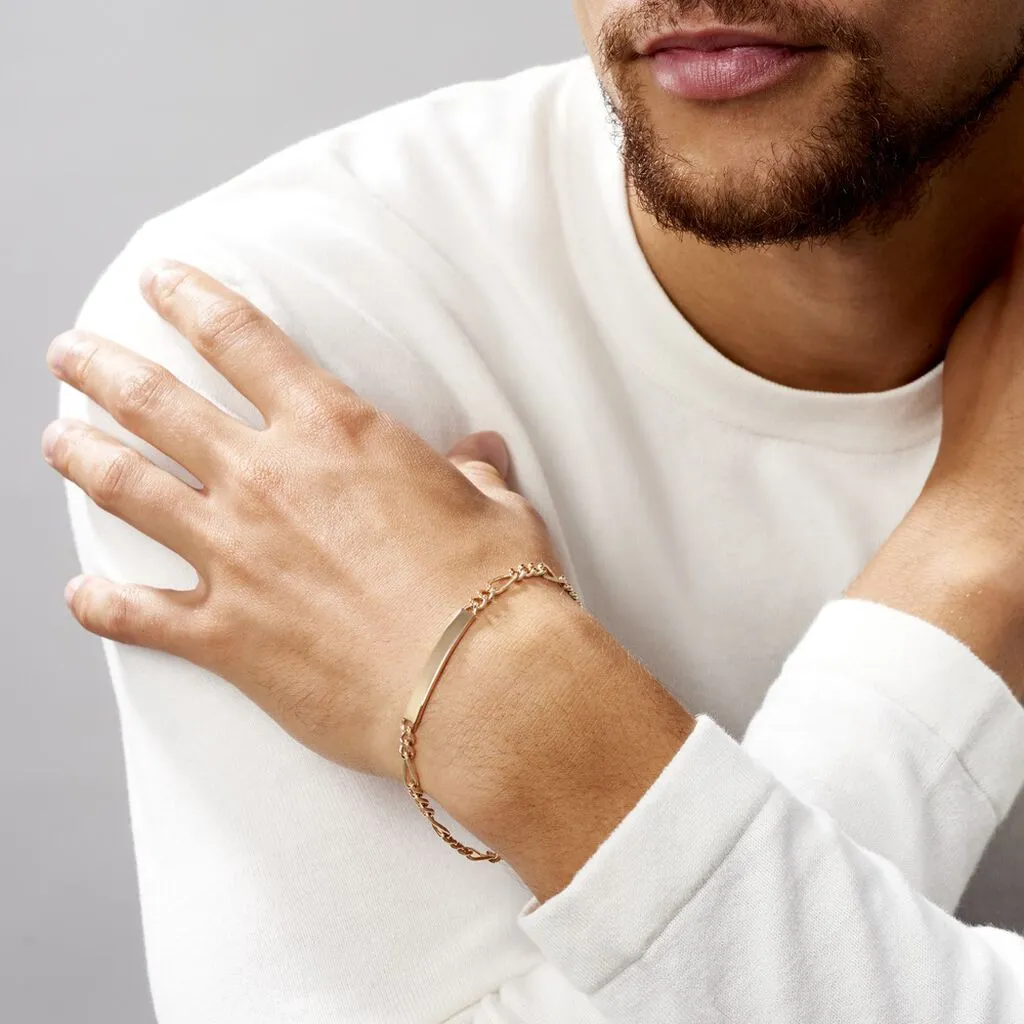 Histoire D'Or Bracelet Identité Plaqué Or Jaune Bixente – Image 3