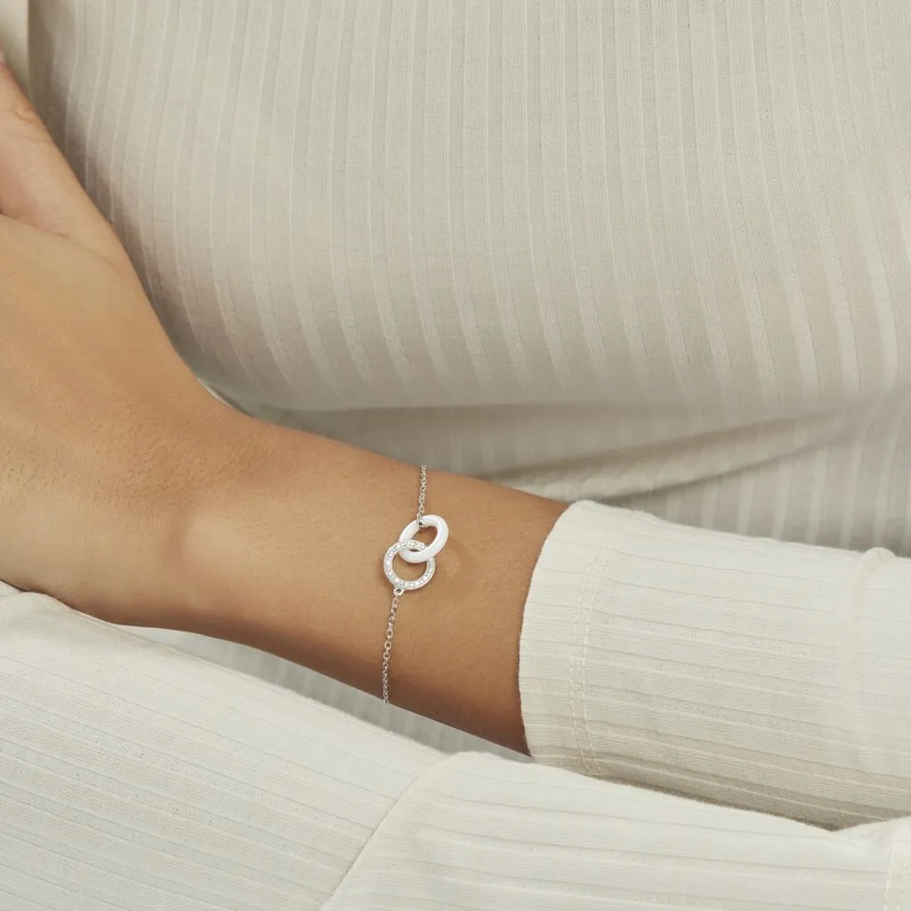 Histoire D'Or Bracelet Dina Argent Blanc Céramique Et Oxyde De Zirconium – Image 3