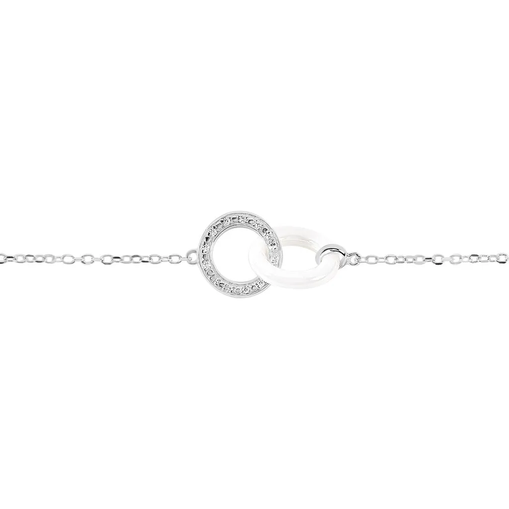 Histoire D'Or Bracelet Dina Argent Blanc Céramique Et Oxyde De Zirconium – Image 2